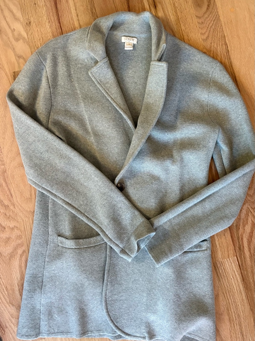 J. Crew Heather Gray Knit Blazer Jacket